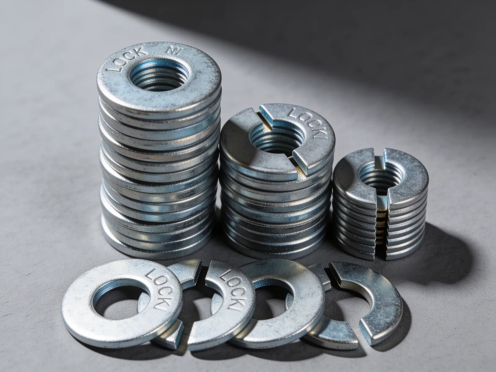 Washer & Lock Washer Set — Zinc-plated steel, 300 pieces, M4–M12